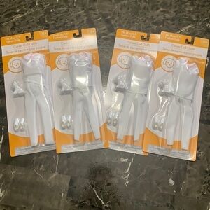 LOT of 4- Barbie Career Doll Vet Scrubs/puppy/shoes Fits Most 11.5 Dolls